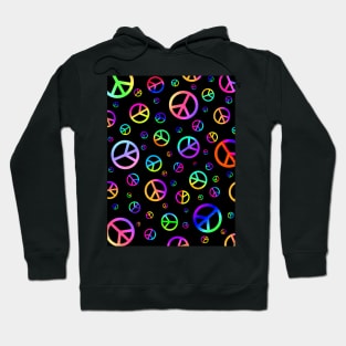 COLORFUL Retro Peace Sign Hoodie